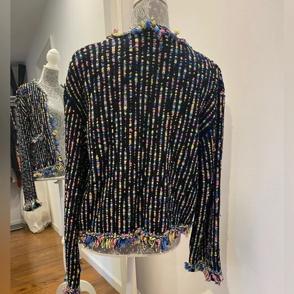 Zara Multicolored Knit Jacket - Picture 3 of 9